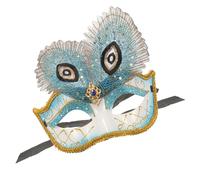Homoyoyo Peacock Eye Blue Hand Painted Party Supply Stage Decor for Carnival Costume Cosplay and Dancing Festival