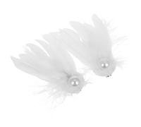 Homoyoyo Pearl Hair Clip Swan Headpiece Ballet Hair Clips Pearls Ballet Dancing Headpiece Angel Costumes Weddings for Girls