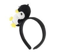 Homoyoyo Penguin Plush Headband Comfortable Face Washing Accessory for Makeup Application and Daily Wear Non Slip Design for Parties and Theme Parks Whimsical Cosplay Prop