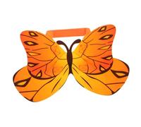 Homoyoyo Pet Butterfly Costume for Cats and Dogs Lightweight Orange Yellow Wings with Unique Print Quick Dress Halloween Party Outfit Comfortable and Stylish Pet Dress Up Accessory