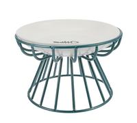 Homoyoyo Pet Ceramic Cat Bowl Set Raised Feeding Dish with Green Metal Rack, Fishbone Shape Slow Feeder Plate for Kittens and Cats, Anti-spill Elevated Food and Water Bowls, 2pcs Kit