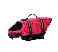 Homoyoyo Pet Life Jacket Adjustable Size M for Dogs with Comfortable Oxford Cloth and Quick Release Hook and Loop Preserver with Grab Handles, for Taking a Walk