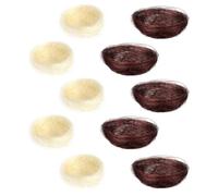 Homoyoyo Photography Props Bird Nests Decorative Moss Landscape Decor for Table Setting and Garden Ornament - Whimsical Jute Nest Design Enhancing Aesthetic Appeal, 10Pcs