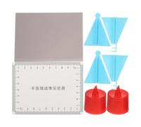 Homoyoyo Physics Learning Aid Flat Plane Mirror Experiment Kit Optical Reflection Teaching Props for School Science and Physics Education