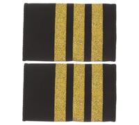 Homoyoyo Pilot Uniform Epaulets Traditional Epaulettes Man Epaulettes Webbing Material Elegant Style Not Easy to Tear Highlight Outfit for Aviation Uniform