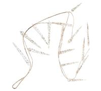 Homoyoyo Pine Needle Christmas Ornament Foldable Winter Decoration Crystal Pendant for Xmas Tree Easy to Hang Festive Holiday Scene Setup