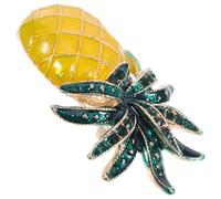Homoyoyo Pineapple Brooch Lapel Pin for Women, Enamel Fruit Decorative Pin Oil Drop Effect, Summer Costume Jewelry Accessory for Clothes and Dresses