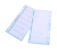 Homoyoyo Planner Weekly Refills Easy Organization 14 Sheets Monthly Planning Pad 14 Sheets A6 Paper 6 Hole Binder Refillable Pages for Home the Go
