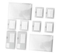 Homoyoyo Plastic Envelope Addressing Guide Stencil with Line Spacing Templates for Journaling and Card Writing Smooth Pen Movement and Precise Handwriting Alignment Calligraphy Lettering