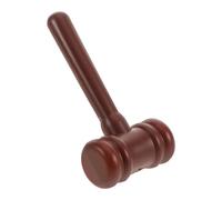Homoyoyo Plastic Gavel Safe Mini Hammer for Role Play Halloween Costume Accessory Justice Costume Props for Creative Imaginative Play Brown