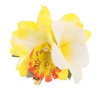 Homoyoyo Plumeria Flower Hair Clip Tropical Floral Accessory for Women Lightweight and Elegant Hawaiian Headdress for Beach Vacations and Festivals