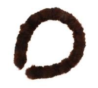 Homoyoyo Plush Leopard Print Headband Hair Accessory for Girls Women Spa Yoga Makeup Skincare