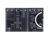 Homoyoyo Pocket Engineer Scale Metal Ruler Compact Graduation Gadget for Civil Engineers Mechanical Architects Metric Precision Lab Gear for Complex Equation Calculation