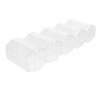 Homoyoyo Poker Chip Carrier Case and Poker Chip Tray 5-Compartment Rhombus Storage Box for Outdoor Games and Card Game Organization Holds