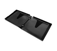 Homoyoyo Portable Acrylic CD Holder Box Disc Black DVD Storage Case Lightweight Transparent Organizer with Easy Open Design Space Saving CD Jewel Case for Travel Car Home and Media