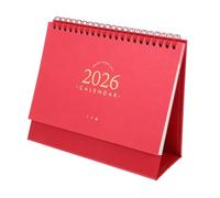Homoyoyo Portable Desk Calendar Compact Twin Wire Binding Monthly Planner for Home Office Effortless Page Flipping Year Planning Stylish Small Desktop Calendar for Efficient Scheduling
