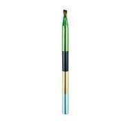 Homoyoyo Portable Detachable Eyeshadow Brush with Metal Handle, 4 Heads Multi-section Design, Nylon and Metal Material, for Makeup Bag Use
