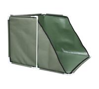 Homoyoyo Portable Dog Litter Box Splash Guard Tray with High Walls, Medium Military Green Removable Puppy Pad Holder for Indoor Training and No Spill Pee Management