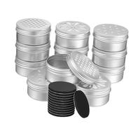 Homoyoyo Portable Dog Scent Training Metal Tins with Lids Reusable Canisters Featuring Ventilation and Magnetic Dots for Nose Work Treat Holder and Scent Supplies for Canine Training