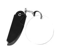 Homoyoyo Portable Foldable Beard Comb with Oval Mirror Keychain Fine Tooth Pocket Comb for Men Travel Grooming Tool Compact Folding Design for Easy Carry and Beard Styling