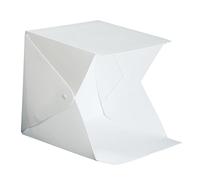Homoyoyo Portable Folding Mini Photo Studio Box with LED Light Soft Light Tent for Product Photography Lightweight Material Six Color Backdrops Included Easy Setup and Diffuser for Images