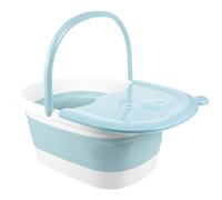 Homoyoyo Portable Foot Soak Basin for Home Use, Blue Plastic Foot Bath Bucket with Stable and Strong Design, Promotes Blood Circulation, for Camping and Outdoor Relaxation