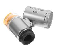 Homoyoyo Portable Handheld Microscope with LED Lights High Precision Magnifier Loupe for Coins Jewelry Stamps Inspection Compact Lightweight Micro Lens for Collectors and Hobbyists