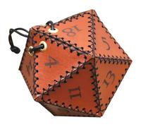 Homoyoyo Portable Leather Drawstring Dice Bag for Game Dices and Treasures Dust Resistant Small Dice Pouch that Can be Secured to Backpack or Put the Car