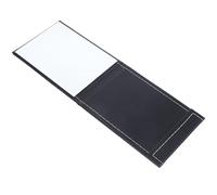 Homoyoyo Portable Make-up Mirror Vanity Makeup Mirror Blue Polyurethane Glass Minimalist Fashion Stylish Foldable Convenient for Carrying Use for Home and Walking