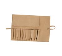 Homoyoyo Portable Makeup Brush Rolling Case Pouch for Travel Cosmetic Storage Bag Soft Material Makeup Bag Organizer for Everyday Use