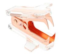 Homoyoyo Portable Mini Staple Puller Nail Remover Handheld Ergonomic Office Accessory for Home School Desk Use with Comfortable Grip and Rose Gold Finish