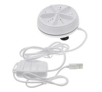 Homoyoyo Portable Mini Washer Ultrasonic Foldable Turbine Cleaner with Usb Plug, Compact Travel Washing Machine for Socks and Underwear, Dormitory and Camping Use