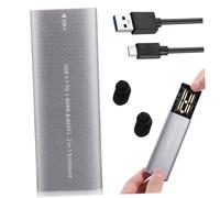 Homoyoyo Portable Solid State Drive Box Usb Type c Interface for External Storage Lightweight Design for Office Use Includes Data Cable