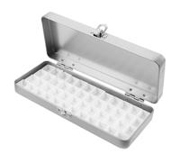 Homoyoyo Portable Watercolor Palette Box with Lid Sealed Paint Mixing Tray for DIY Creativity Compatible with Watercolor Brands for Travel Outdoor Sketching and Collaborative Art Projects