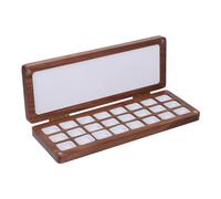Homoyoyo Portable Wooden Watercolor Paint Palette with Lid Mini Palette Box for Artists and Beginners Lightweight Outdoor Travel Watercolor Mixing Tray with Separate Wells for Precise Color