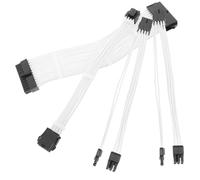 Homoyoyo Power Module Wire Kit White Extension for Atx Power Supply Cable Organizer for Diy