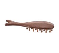 Homoyoyo Premium Sandalwood Wooden Scalp Massage Comb for Women Men Wide Tooth Relaxation Tool for Scalp Scraping and Hair Care Handcrafted Gua Sha Dolphin Design for Knot Relief and