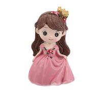 Homoyoyo Princess Girl Figure Cake Topper Polymer Birthday Cake Decoration for Portable Mini Doll Figurine for Parties Weddings Showers Fairy Tale Theme Decor