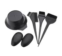 Homoyoyo Professional Hair Coloring Comb Set 5 Pcs Including 2 Brushes, 1 Comb, 1 Bowl, and 1 Pair of Earmuffs Made of Sturdy Pp Material for Convenient Self-help Hairdressing and Home Use