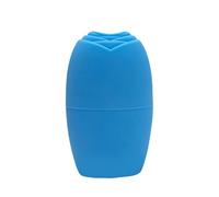 Homoyoyo Professional Ice Roller Face Massager Silicone Material for Deep Tissue Massage and Pain Relief, for Sun Redness Repair, Small Blue Face Roller for Cooling and Skin Lifting