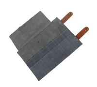 Homoyoyo Professional Leather Hairdressing Bag for Barbers Styling Tools Pouch with Scissor and Comb Holders Salon Shear Organizer for Hair Cutting and Clipper Storage