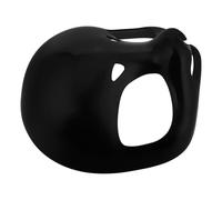 Homoyoyo Puppy Dog Skull Mask Costume Accessory Black Plastic Animal for Halloween Cosplay and Parties Durable Attention Grabbing Design