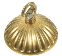 Homoyoyo Pure Copper Ceiling Light Mounting Plate with Open Hook Chandelier Canopy Cover Plate Pendant Light Fixture Bracket for Crystal Lamps