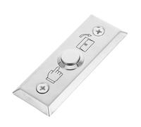Homoyoyo Push to Exit Button Door Access Control Switch Stainless Steel Wall Plate Doorbell Cover Protector for Office Bank Gas Station Department Store Security