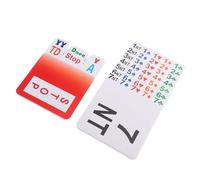 Homoyoyo PVC Bridge Bidding Cards Set for Indoor Games Portable and Reusable Festival Playing Card Props Fun for Adults and Family