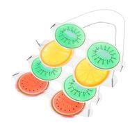 Homoyoyo Pvc Cooling Eye Mask Set 4pcs Fruit Shaped Cartoon Gel Ice Eye Patches for Kids Shading Blindfolds and Relaxation Cold Compress Pads for Sleep Random Color