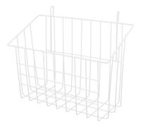 Homoyoyo Rabbit Hay Feeder Hollow Cast Iron Basket Wear Resistant Keeps Cage Clean Metal White Holder for Rabbits Can Be Placed in Cage Small Animal Pet Feeding