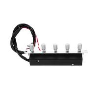 Homoyoyo Range Hood Switch 5 Button Replacement, Universal Control Panel for Kitchen Exhaust Fan Light Mechanical Keyboard Controller Compatible with Vissani Sc706t Parts, Manual Wiring Required