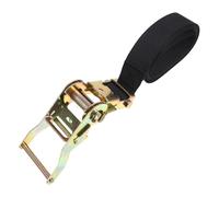 Homoyoyo Ratchet Tie down Strap 3.8x2m Black Cargo Fixing Strap Sturdy Truck Securing Belt for Transport and Storage