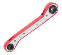 Homoyoyo Ratcheting Service Wrench Chrome-Vanadium Steel for Air Conditioning Valve Double-Ended Square Ratchet Design, Easy to Use HVAC Tool and Refrigeration Equipment for Repairs